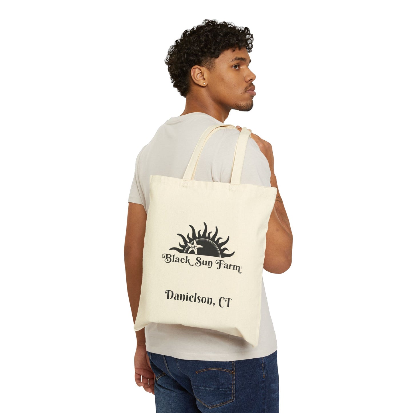 Black Sun Farm Logo Eco-Friendly Shopping Bag