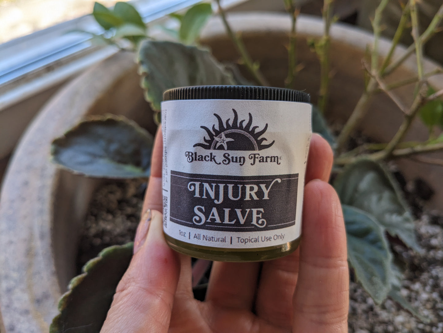 Injury Salve- Glass container