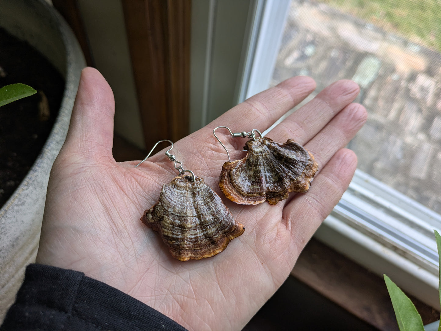 False Turkey Tail Earrings 2