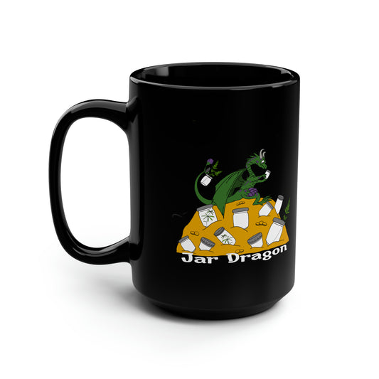 Jar Dragon Black Mug, 15oz