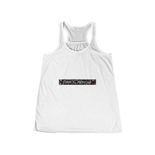 Food Is Medicine Women's Flowy Racerback Tank